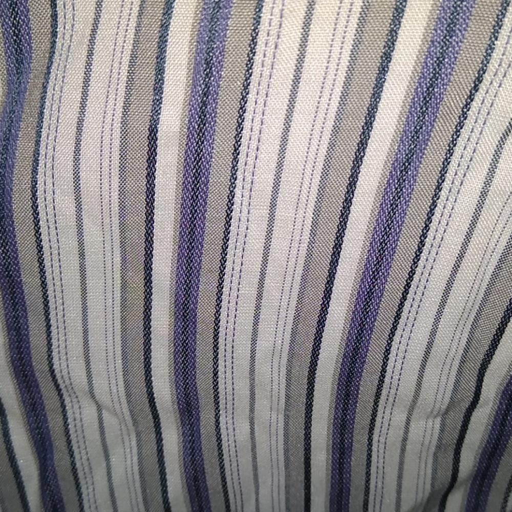 Alfani Men's blue and white button up - Picture 5 of 7